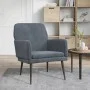 Sillón de terciopelo gris oscuro 62x79x79 cm de vidaXL, Sillones - Ref: Foro24-351405, Precio: 90,87 €, Descuento: %