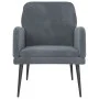 Sillón de terciopelo gris oscuro 62x79x79 cm de vidaXL, Sillones - Ref: Foro24-351405, Precio: 90,87 €, Descuento: %