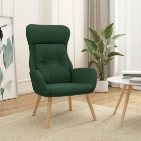 Sillón de relax de tela verde oscuro de vidaXL, Sillones - Ref: Foro24-341295, Precio: 124,18 €, Descuento: %