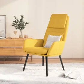 Sillón de relax de tela amarillo mostaza by vidaXL, Armchairs - Ref: Foro24-341319, Price: 106,15 €, Discount: %