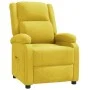 Sillón reclinable de tela amarillo de vidaXL, Sillones - Ref: Foro24-342746, Precio: 204,19 €, Descuento: %