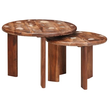 Mesas de Café Nido 2 pcs Multicolor Madera reciclada maciza en Mesas de centro | Comprar online en Foru.es
