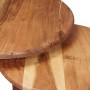 Mesas de Café Nido 3 pcs Marrón Madera de Acacia Sólida en Mesas de centro | Comprar online en Foru.es