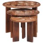 Mesas de Café Nido 3 pcs Multicolor Madera reciclada maciza en Mesas de centro | Comprar online en Foru.es