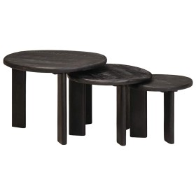 Mesas de Café Nido 3 pcs Madera de mango maciza en Mesas de centro | Comprar online en Foru.es