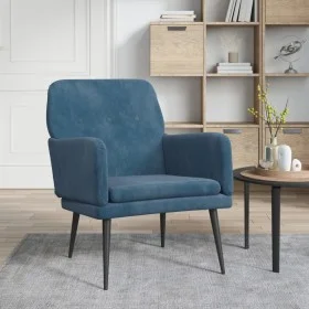 Sillón de terciopelo azul 62x79x79 cm de vidaXL, Sillones - Ref: Foro24-351413, Precio: 88,63 €, Descuento: %