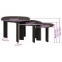 Mesas de Café Nido 3 pcs Madera de mango maciza en Mesas de centro | Comprar online en Foru.es