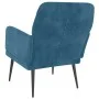 Sillón de terciopelo azul 62x79x79 cm de vidaXL, Sillones - Ref: Foro24-351413, Precio: 88,63 €, Descuento: %