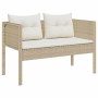 Conjunto de sofás de jardín 6 pcs Beige y Crema ratán sintético en Conjuntos de jardín | Comprar online en Foru.es