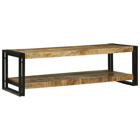 Mesa de Café Marrón 120 x 50 x 38 cm Madera de mango maciza en Mesas de centro | Comprar online en Foru.es