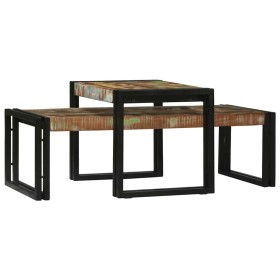 Mesa de Café 2 pcs Multicolor Madera sólida recuperada en Mesas de centro | Comprar online en Foru.es