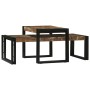 Mesa de Café 2 pcs Multicolor Madera sólida recuperada en Mesas de centro | Comprar online en Foru.es