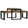 Mesa de Café 2 pcs Multicolor Madera sólida recuperada en Mesas de centro | Comprar online en Foru.es