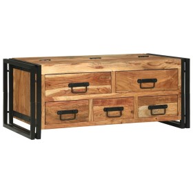 Mesa de Café Marrón 90 x 50 x 38 cm Madera de Acacia Sólida en Mesas de centro | Comprar online en Foru.es