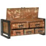 Mesa de Café con cajón Multicolor Madera sólida recuperada en Mesas de centro | Comprar online en Foru.es