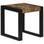 Mesa Nido 3 pcs Marrón y Negro Madera maciza reciclada y metal en Mesas auxiliares | Comprar online en Foru.es