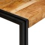Mesa Nido 3 pcs Marrón y Negro Madera de Mango Sólida y Metal en Mesas auxiliares | Comprar online en Foru.es