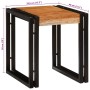 Mesa Nido 3 pcs Marrón y Negro Madera maciza de Acacia y Metal en Mesas auxiliares | Comprar online en Foru.es