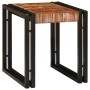 Mesa Nido 3 pcs Marrón y Negro Madera maciza reciclada y metal en Mesas auxiliares | Comprar online en Foru.es