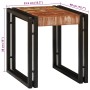 Mesa Nido 3 pcs Marrón y Negro Madera maciza reciclada y metal en Mesas auxiliares | Comprar online en Foru.es