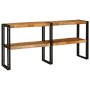 Mesa Consola Marrón 160 x 33 x 75 cm Madera de mango maciza en Mesas consola | Comprar online en Foru.es