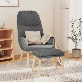 Sillón de relax con taburete tela gris claro de vidaXL, Sillones - Ref: Foro24-3097342, Precio: 129,57 €, Descuento: %