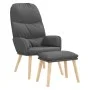 Sillón de relax con taburete tela gris claro de vidaXL, Sillones - Ref: Foro24-3097342, Precio: 129,57 €, Descuento: %