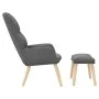 Sillón de relax con taburete tela gris claro de vidaXL, Sillones - Ref: Foro24-3097342, Precio: 129,57 €, Descuento: %