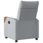 Sillón reclinable de tela gris claro en Sillones | Comprar online en Foru.es