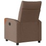 Sillón reclinable de tela marrón en Sillones | Comprar online en Foru.es