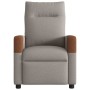 Sillón reclinable de tela gris taupe en Sillones | Comprar online en Foru.es