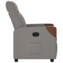 Sillón reclinable de tela gris taupe en Sillones | Comprar online en Foru.es