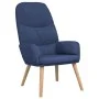 Sillón de relax con reposapiés tela azul de vidaXL, Sillones - Ref: Foro24-3097346, Precio: 132,39 €, Descuento: %