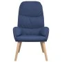Sillón de relax con reposapiés tela azul de vidaXL, Sillones - Ref: Foro24-3097346, Precio: 132,39 €, Descuento: %
