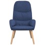 Sillón de relax con reposapiés tela azul de vidaXL, Sillones - Ref: Foro24-3097346, Precio: 134,52 €, Descuento: %