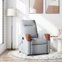 Sillón reclinable de masaje de tela gris claro en Sillones | Comprar online en Foru.es