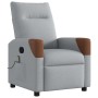 Sillón reclinable de masaje de tela gris claro en Sillones | Comprar online en Foru.es