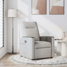 Sillón reclinable de tela gris nube en Sillones | Comprar online en Foru.es