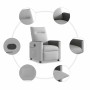 Sillón reclinable de tela gris nube en Sillones | Comprar online en Foru.es