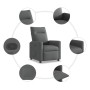 Sillón reclinable de tela gris oscuro en Sillones | Comprar online en Foru.es