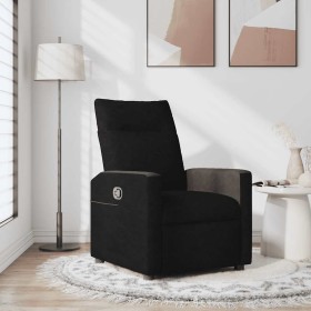 Sillón reclinable de tela negro en Sillones | Comprar online en Foru.es
