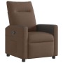 Sillón reclinable de tela marrón en Sillones | Comprar online en Foru.es