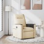 Sillón reclinable de tela crema en Sillones | Comprar online en Foru.es