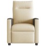Sillón reclinable de tela crema en Sillones | Comprar online en Foru.es