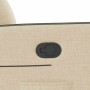 Sillón reclinable de tela crema en Sillones | Comprar online en Foru.es