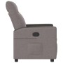 Sillón reclinable de tela gris taupe en Sillones | Comprar online en Foru.es