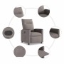 Sillón reclinable de tela gris taupe en Sillones | Comprar online en Foru.es