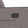 Sillón reclinable de tela gris taupe en Sillones | Comprar online en Foru.es
