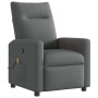 Sillón reclinable de masaje de tela gris oscuro en Sillones | Comprar online en Foru.es