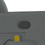 Sillón reclinable de masaje de tela gris oscuro en Sillones | Comprar online en Foru.es